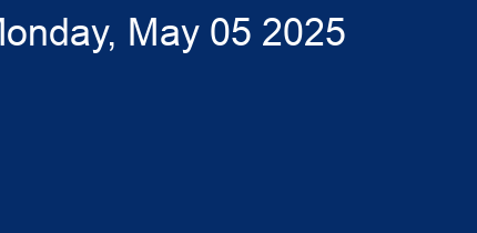 Monday, May 05 2025